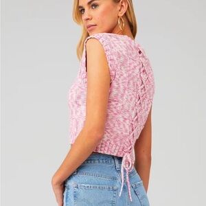 Steve Madden Pink Knit Sleeveless Top